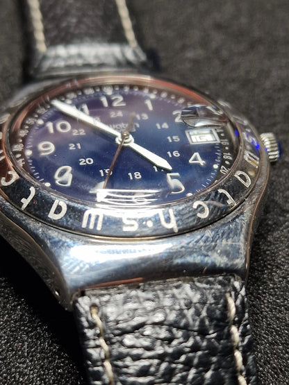 🔵 Swatch Irony YGS400 "Happy Joe Blue" – 1994