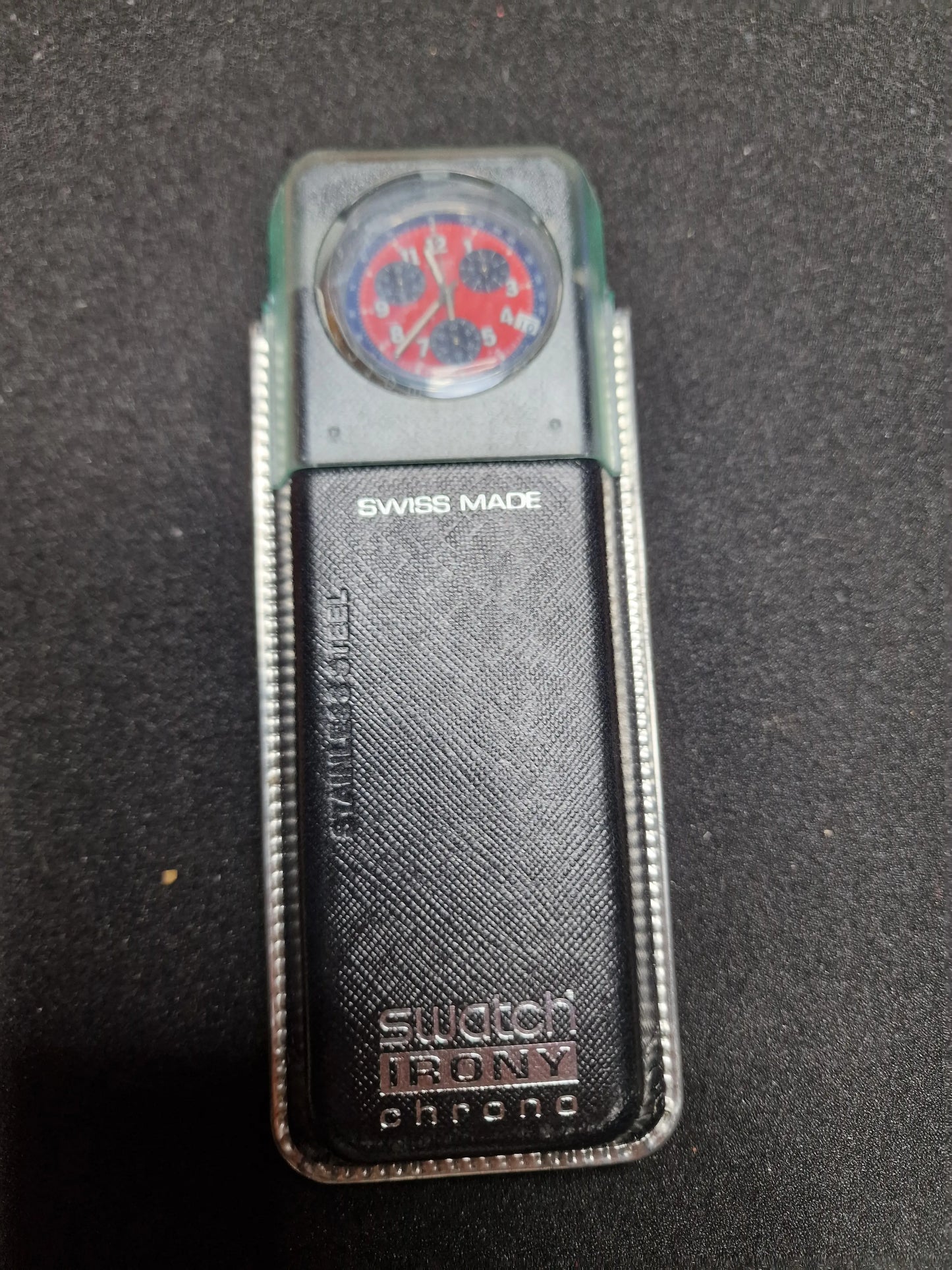 ⌚ Swatch Irony Chrono YCS405D "Secret Agent" – 1996