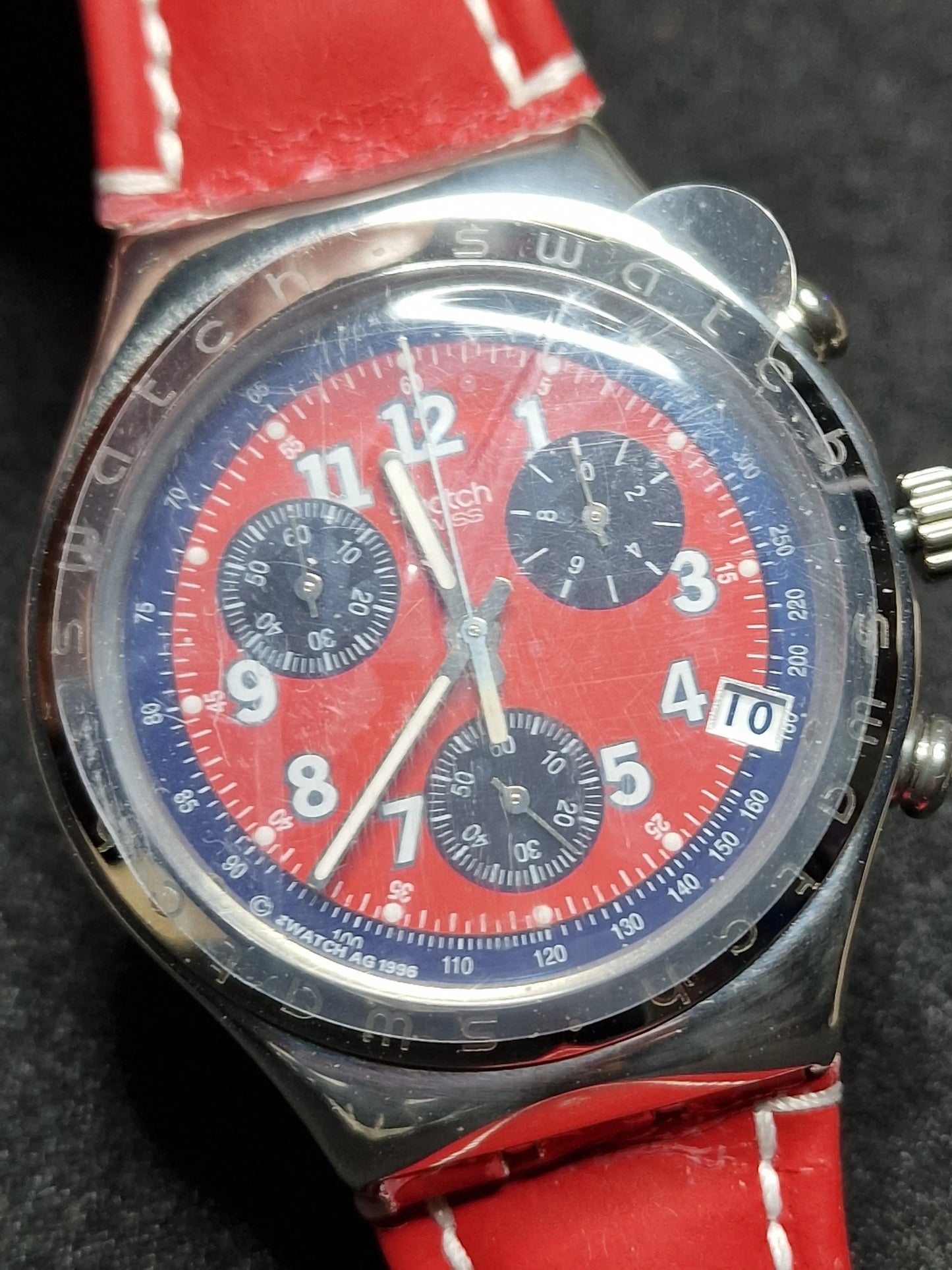 ⌚ Swatch Irony Chrono YCS405D "Secret Agent" – 1996