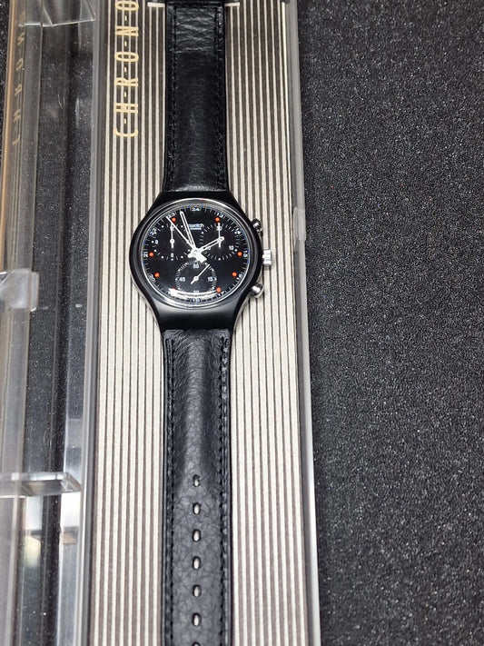 🕒 Swatch Chronograph SCB106 „Wall Street“ – 1991 – 37 mm –