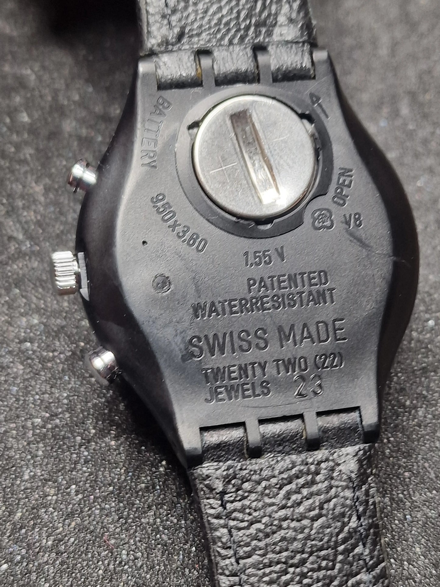 🕒 Swatch Chronograph SCB106 „Wall Street“ – 1991 – 37 mm –