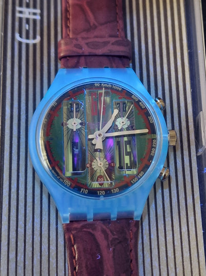 Swatch Chrono SCG105 "Echo Deco" (1994) – Rare Vintage Chronograph 🎨⏱️