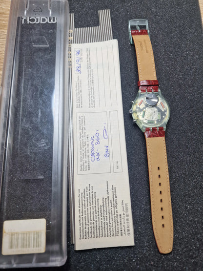 Swatch Chrono SCG105 "Echo Deco" (1994) – Rare Vintage Chronograph 🎨⏱️