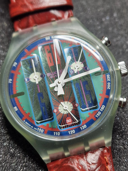Swatch Chrono SCG105 "Echo Deco" (1994) – Rare Vintage Chronograph 🎨⏱️