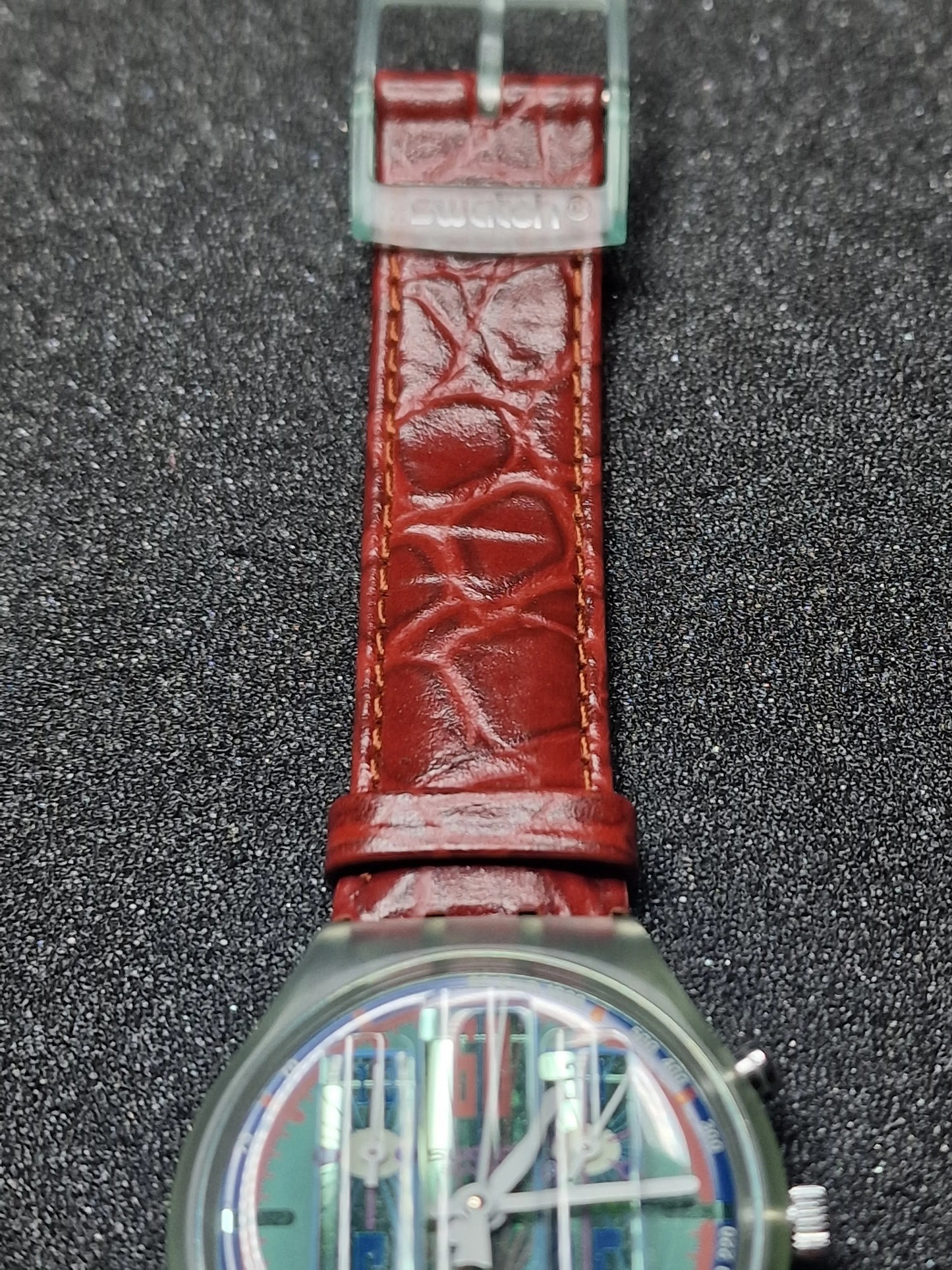 Swatch Chrono SCG105 "Echo Deco" (1994) – Rare Vintage Chronograph 🎨⏱️