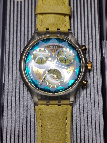 Swatch Chrono SCK106 "Lemon Breeze" (1994) – Vintage Collectible Watch