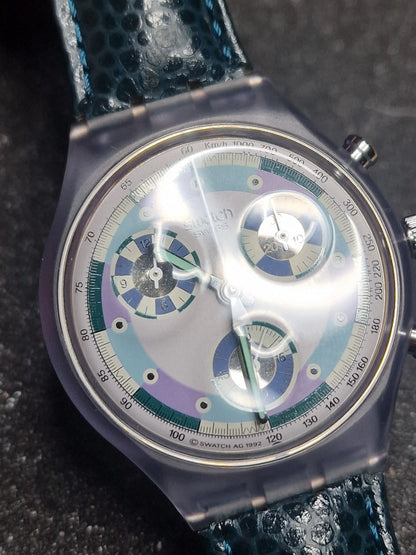 Swatch Chrono SCV100 “Greentic” (1992) – Rare Vintage Chronograph