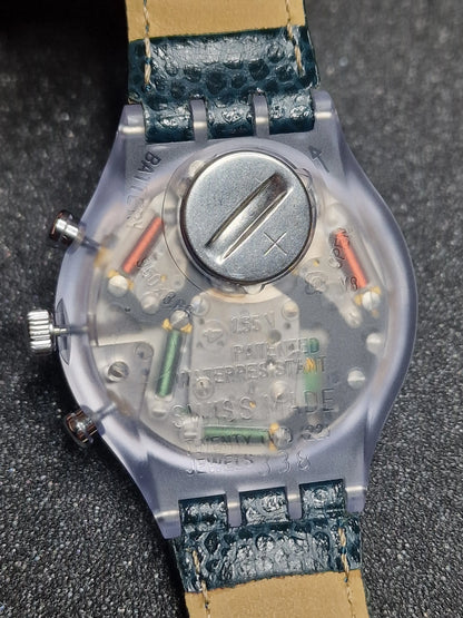Swatch Chrono SCV100 “Greentic” (1992) – Rare Vintage Chronograph