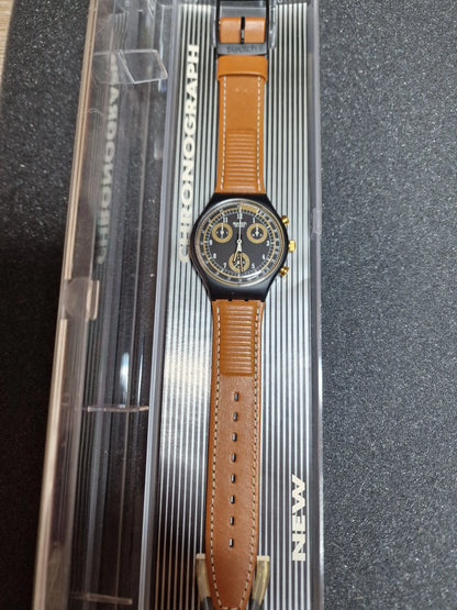 ⌚ Swatch Chrono SCB104 "Sand Storm" (1991) – Vintage Chronograph