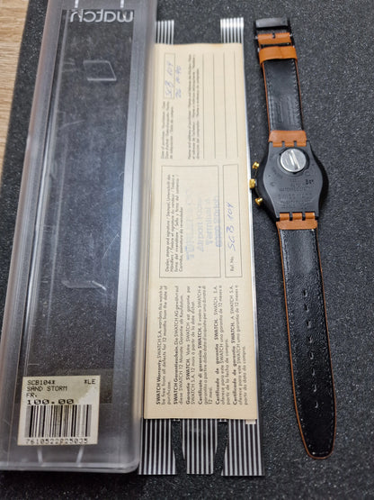 ⌚ Swatch Chrono SCB104 "Sand Storm" (1991) – Vintage Chronograph