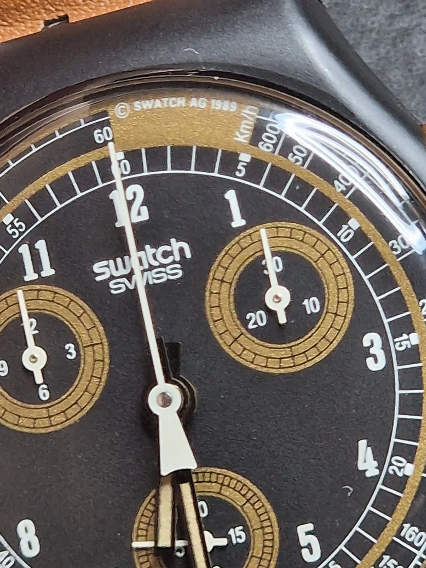 ⌚ Swatch Chrono SCB104 "Sand Storm" (1991) – Vintage Chronograph