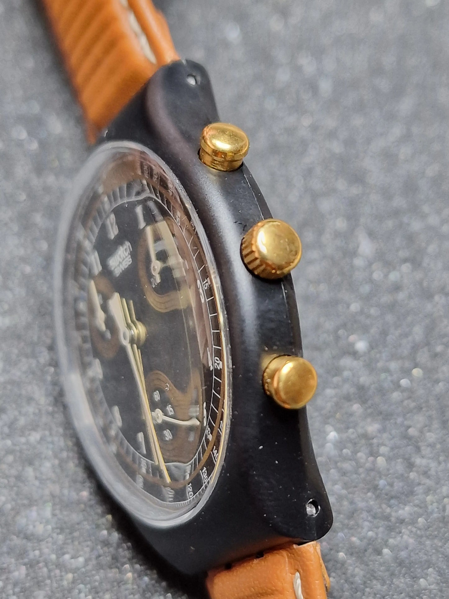 ⌚ Swatch Chrono SCB104 "Sand Storm" (1991) – Vintage Chronograph