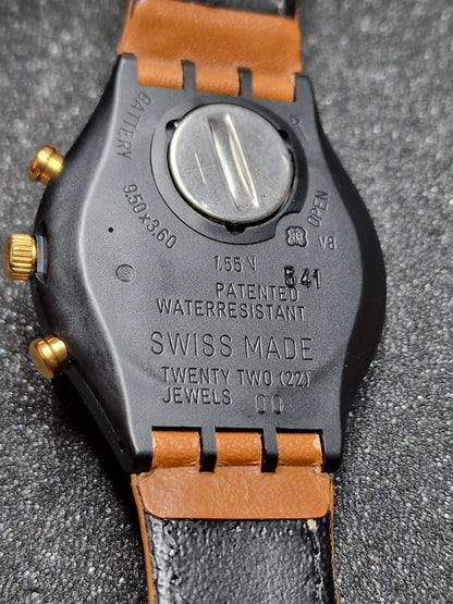 ⌚ Swatch Chrono SCB104 "Sand Storm" (1991) – Vintage Chronograph