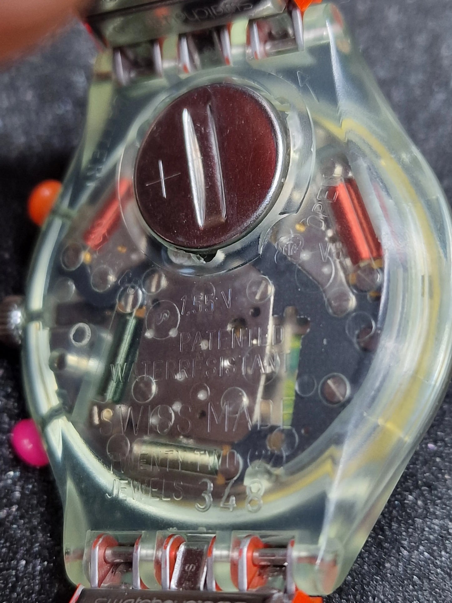 🔥 Swatch Chrono Flex SCG102 “Inspyral” (1994) – Rare with Original Fluorescent Strap!