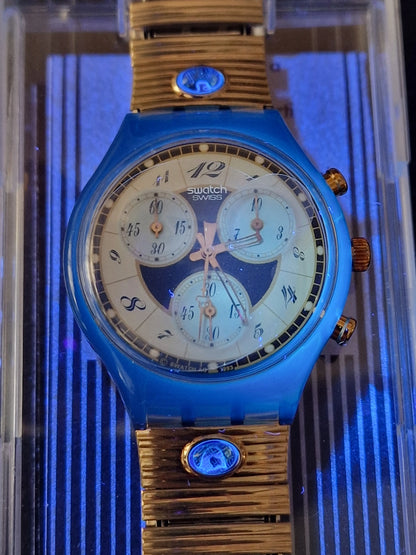 ✨ Swatch Chrono SCM104 “Volupté” (1994) – Elegant Collector’s Piece