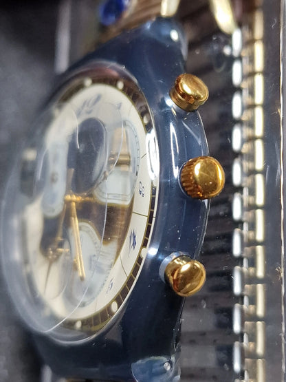 ✨ Swatch Chrono SCM104 “Volupté” (1994) – Elegant Collector’s Piece