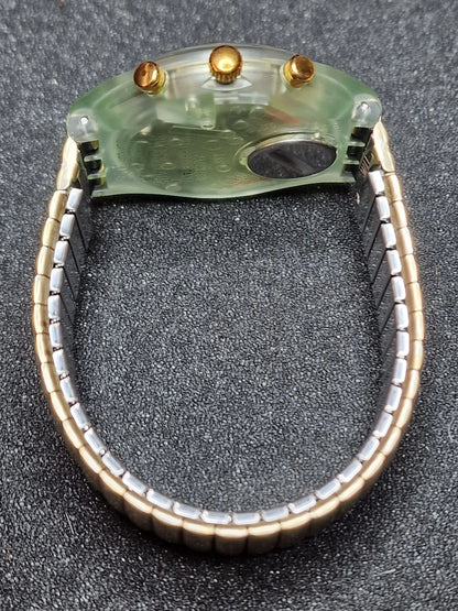 🌍✨ Swatch Chrono Flex SCG100 “Golden Globe” (1992) – Rare Vintage Chronograph