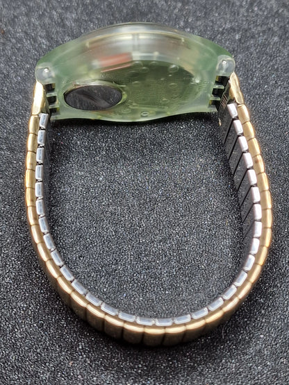 🌍✨ Swatch Chrono Flex SCG100 “Golden Globe” (1992) – Rare Vintage Chronograph