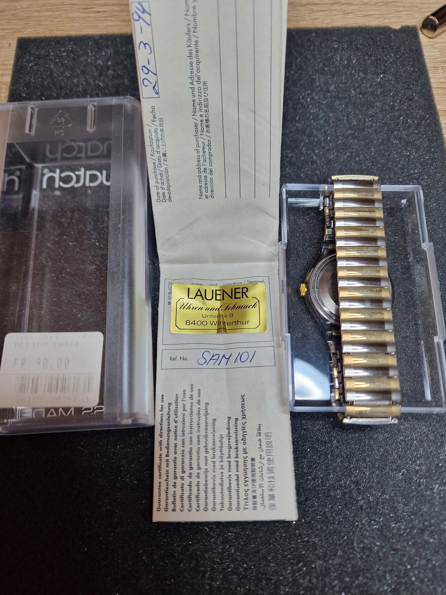 Swatch Automatic SAM101 “Maréchal” (1994)