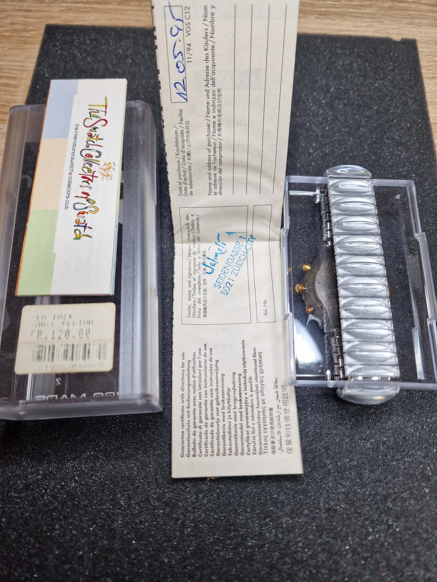 Swatch Aqua Chrono SEM100 “Golden Rivet” (1994)