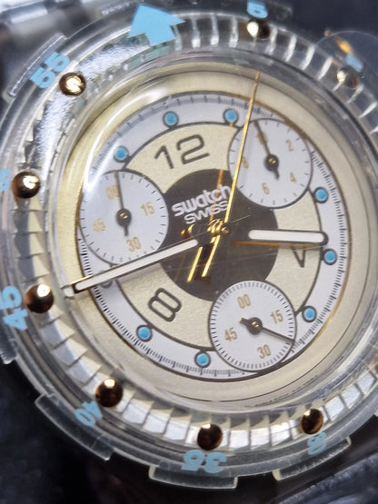Swatch Aqua Chrono SEM100 “Golden Rivet” (1994)