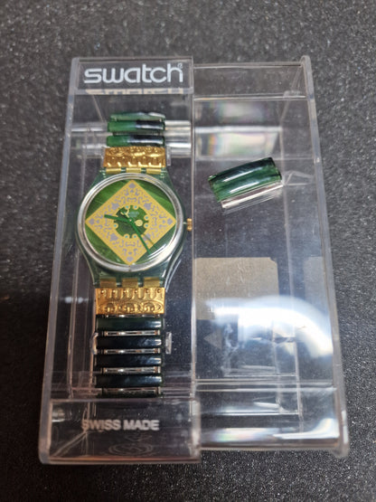 🟢 Swatch Flex GG171 “Jade” – 1997 | Rare Vintage | Swiss Made