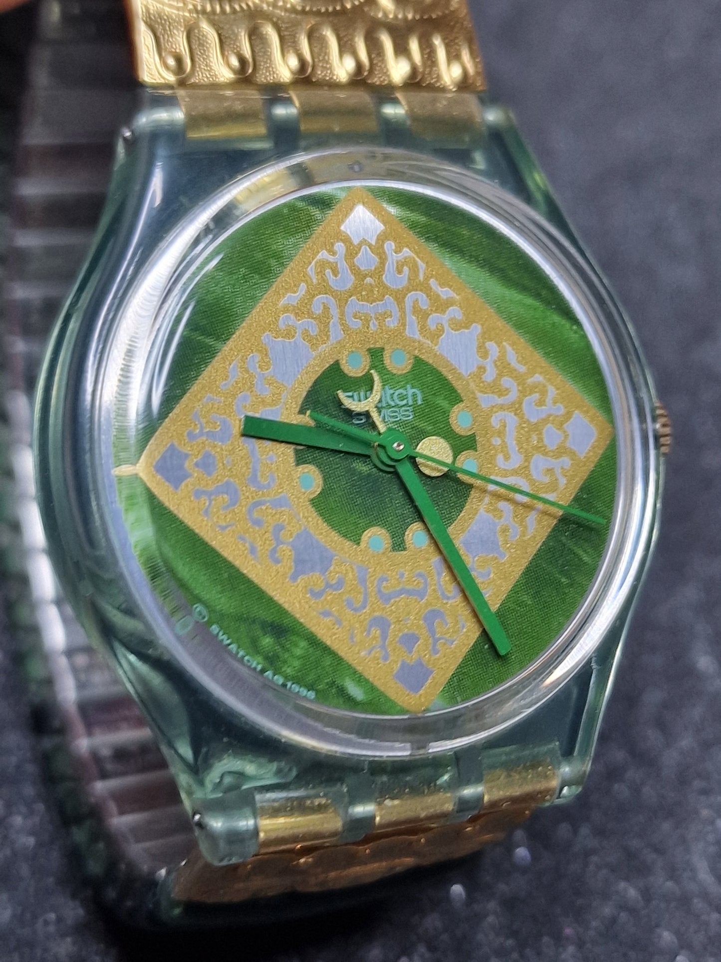 🟢 Swatch Flex GG171 “Jade” – 1997 | Rare Vintage | Swiss Made