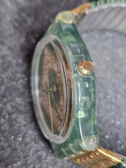 🟢 Swatch Flex GG171 “Jade” – 1997 | Rare Vintage | Swiss Made