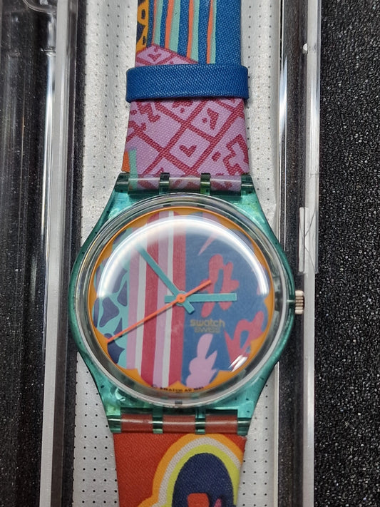 🌺 Swatch GL103 “Mogador” (1991) – Colorful Cultural Masterpiece