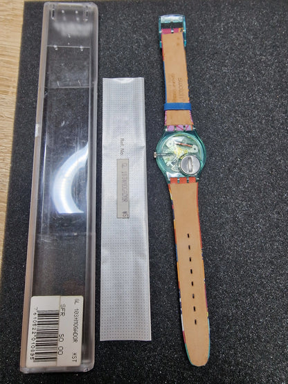 🌺 Swatch GL103 “Mogador” (1991) – Colorful Cultural Masterpiece