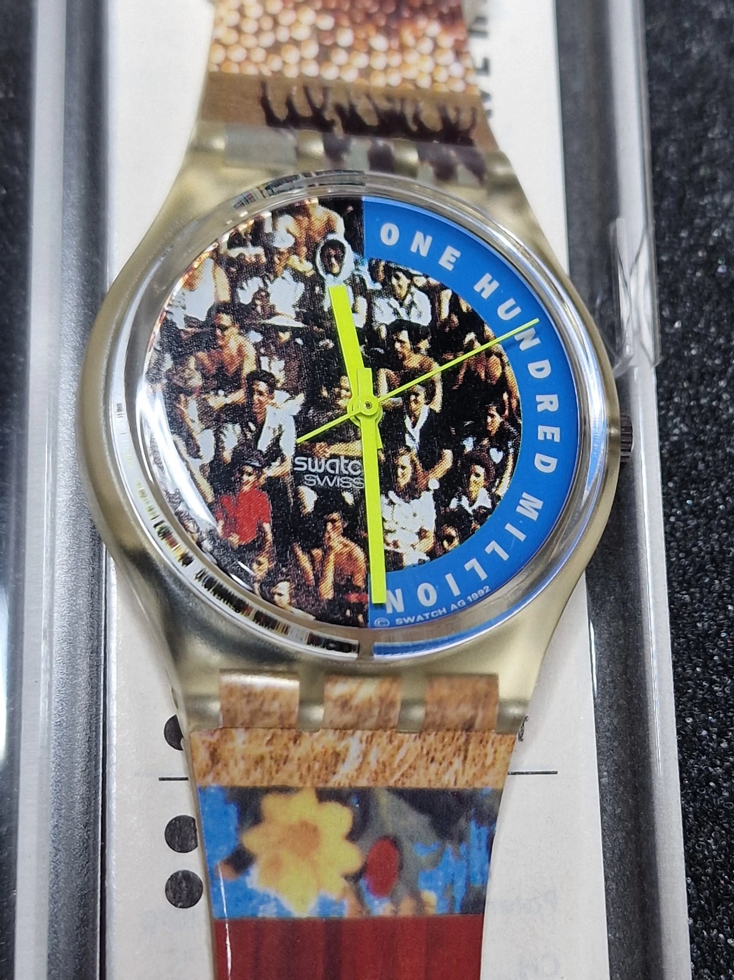 🌍 Swatch GZ126 “The People” (1992) – 100 Million Celebration Edition