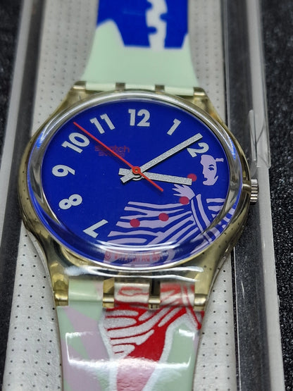 🎨 Swatch GK147 “Gruau” (1992) – Art Special by René Gruau