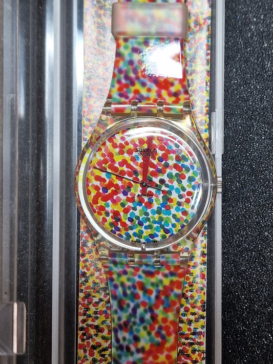 🎨 Swatch GY121 “Lot of Dots” (1991) – Art Special by Albrecht Klauer-Simonis