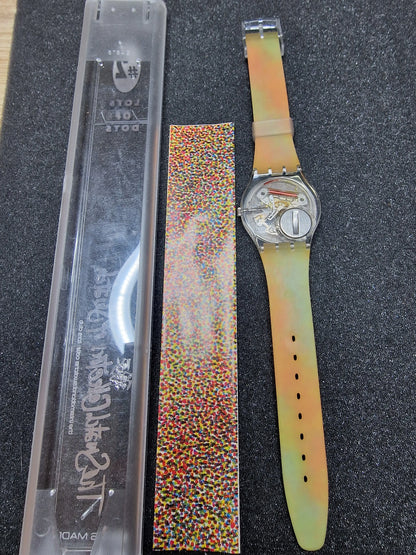 🎨 Swatch GY121 “Lot of Dots” (1991) – Art Special by Albrecht Klauer-Simonis