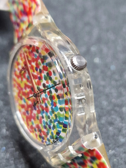 🎨 Swatch GY121 “Lot of Dots” (1991) – Art Special by Albrecht Klauer-Simonis