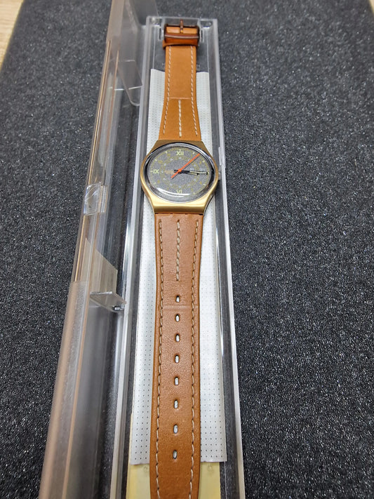 🕰️ Swatch GX703 “Courier” (1988) – Vintage Pilot Style with Day-Date