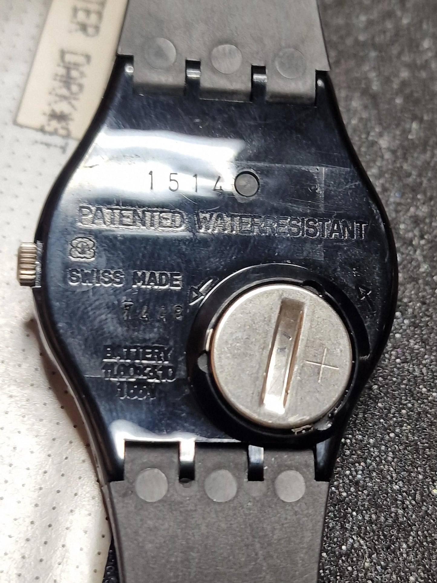 🖤 Swatch GB144 “After Dark” (1992) – Minimalist Black Elegance