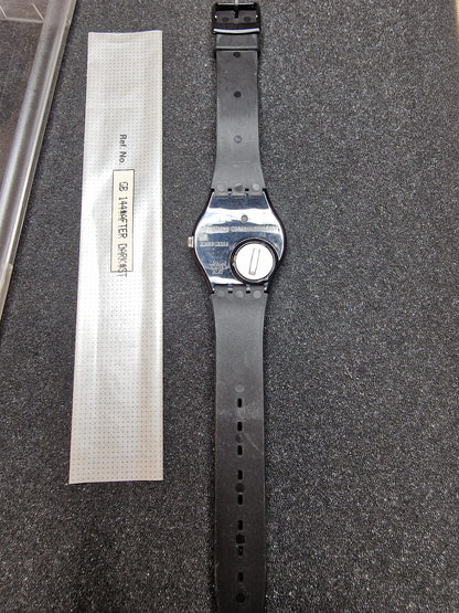 🖤 Swatch GB144 “After Dark” (1992) – Minimalist Black Elegance