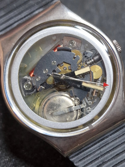 ⚙️ Swatch GX101 “Heartbreak” (1988) – Transparent Skeleton Classic