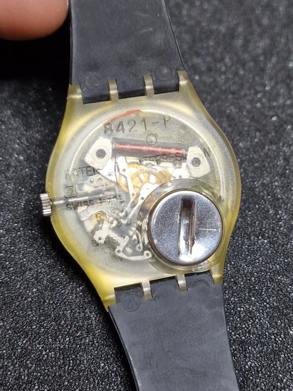 ⚙️ Swatch GX101 “Heartbreak” (1988) – Transparent Skeleton Classic