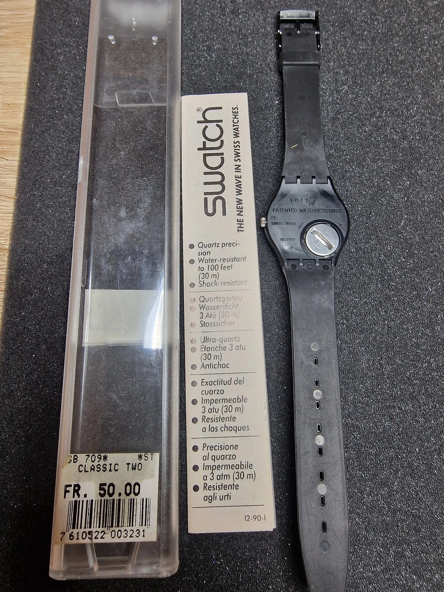 🕰️ Swatch GB709 “Classic Two” (1987) – Timeless Minimalism