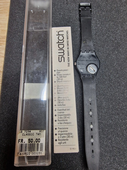 🕰️ Swatch GB709 “Classic Two” (1987) – Timeless Minimalism