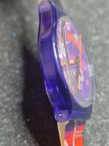 💜 Swatch GN901 “Potluck” (1996) – Swatch Loomi Series