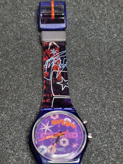 💜 Swatch GN901 “Potluck” (1996) – Swatch Loomi Series