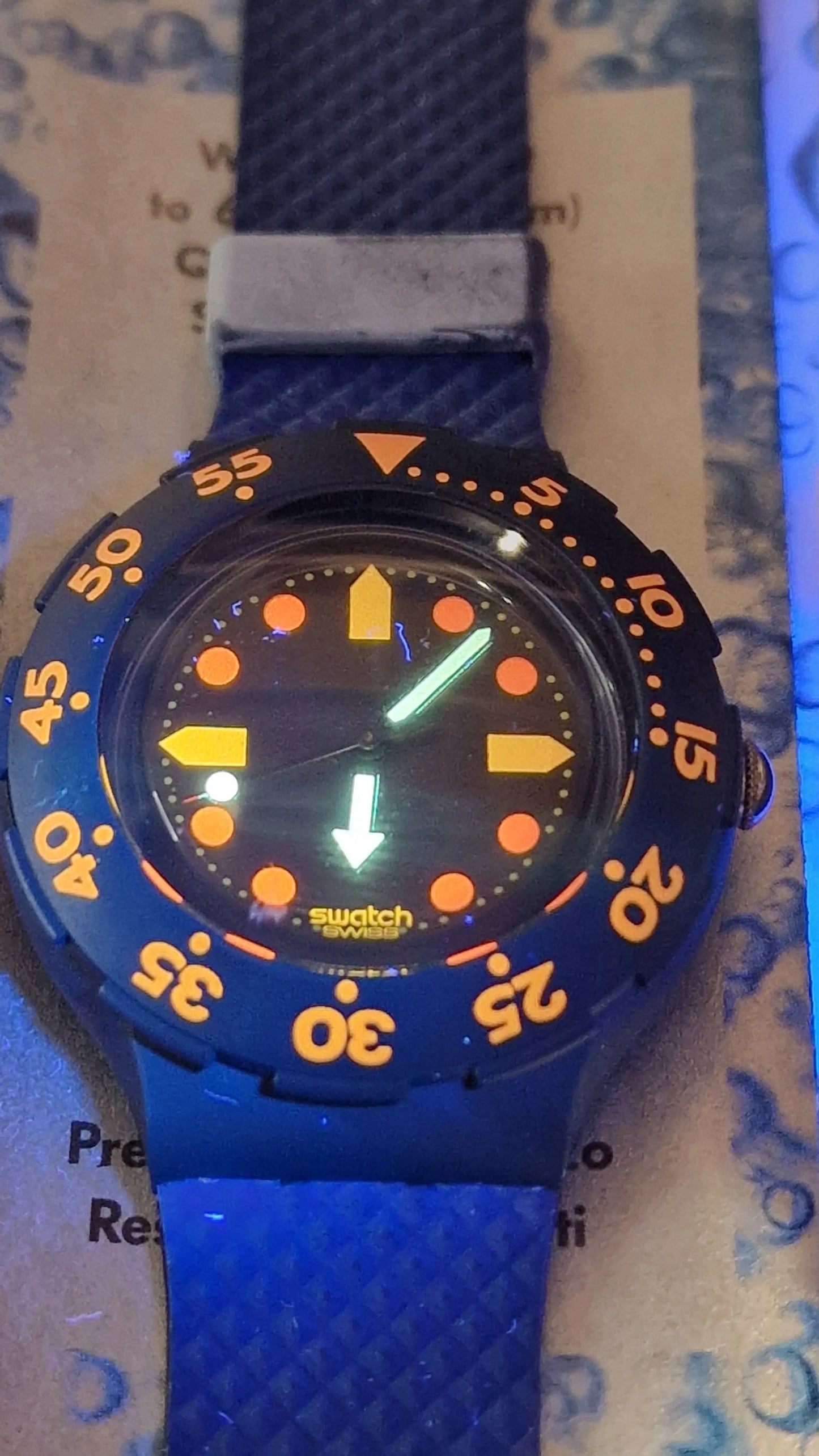 Swatch Scuba SDB100 “Barrier Reef” – 1990 Vintage Diver (200m WR)