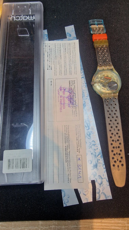 Swatch Scuba SDK104 “Jelly Bubbles” 1992 – Full Set – Vintage Diver 200m 🌊🫧