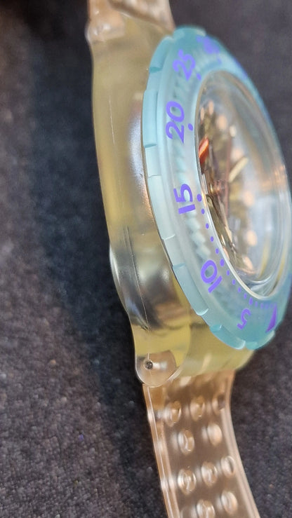 Swatch Scuba SDK104 “Jelly Bubbles” 1992 – Full Set – Vintage Diver 200m 🌊🫧