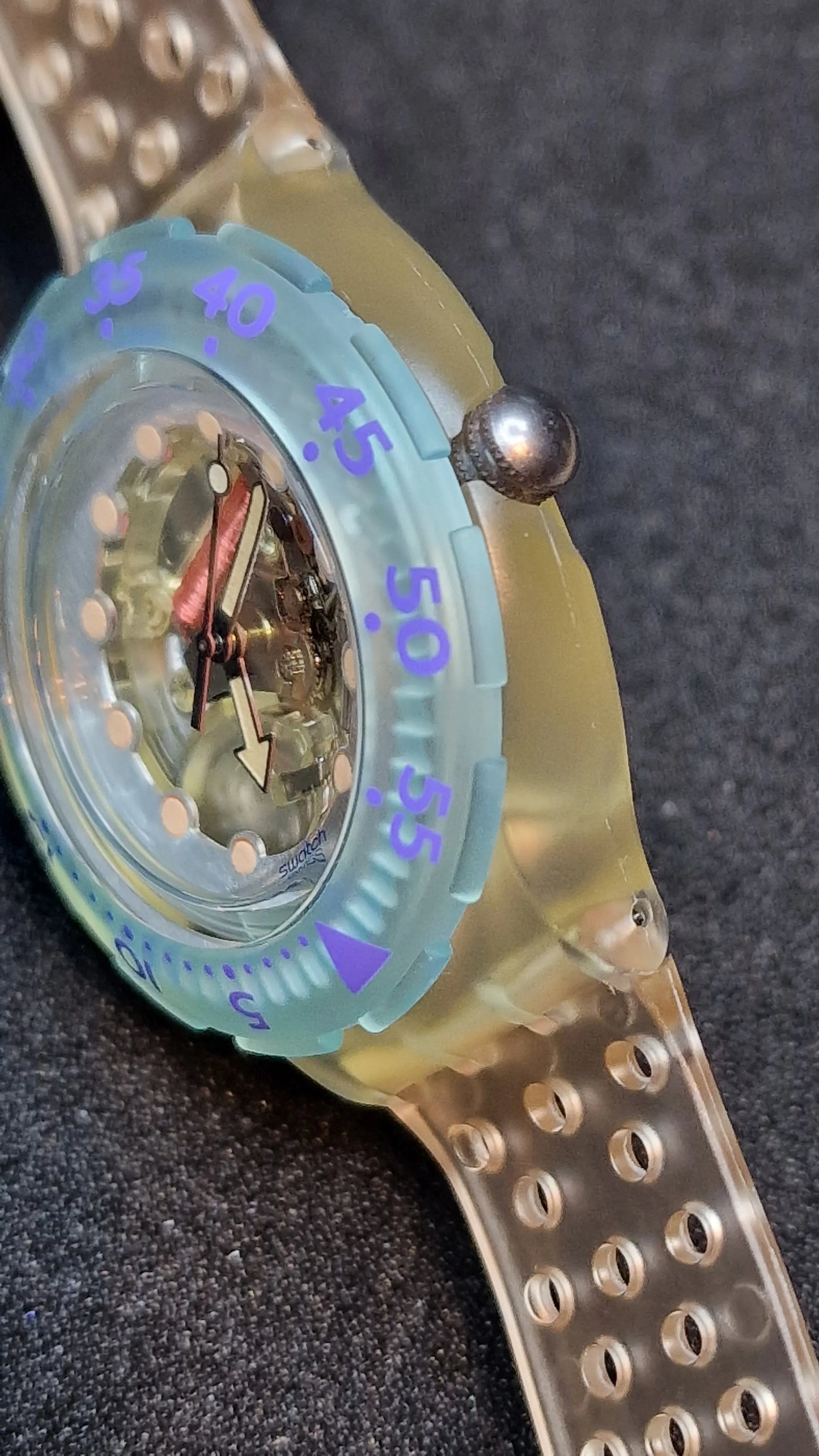 Swatch Scuba SDK104 “Jelly Bubbles” 1992 – Full Set – Vintage Diver 200m 🌊🫧