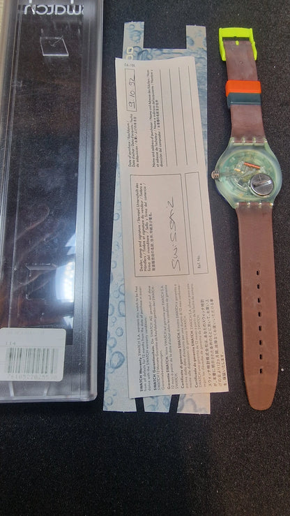 Swatch Scuba SDN103 “Spray Up” – 1992 Vintage Diver (200m WR)