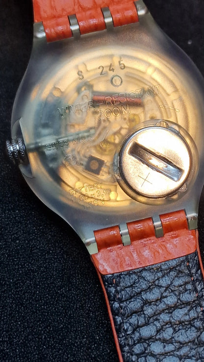 🕒 Swatch Scuba 200 – SDK106 “Red Island” (1992)